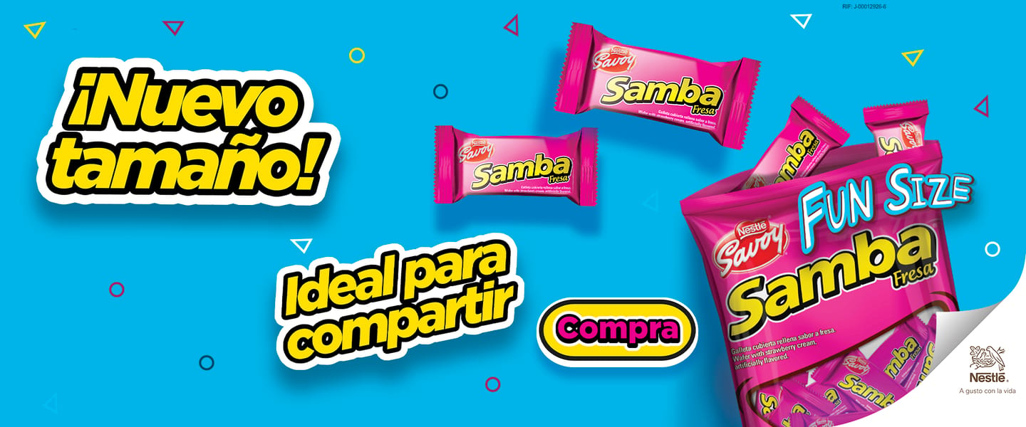 Disfruta un nuevo tamaño de Samba, ideal para compartir
