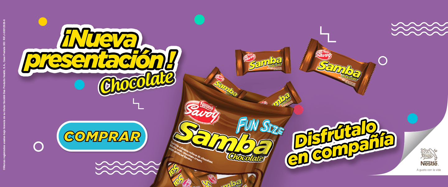 Nueva presentación! Sambita chocolate