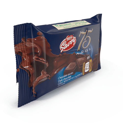 SAVOY® 75 Aniversario mini, Dark Chocolate Oscuro (Edición Aniversario) 25g