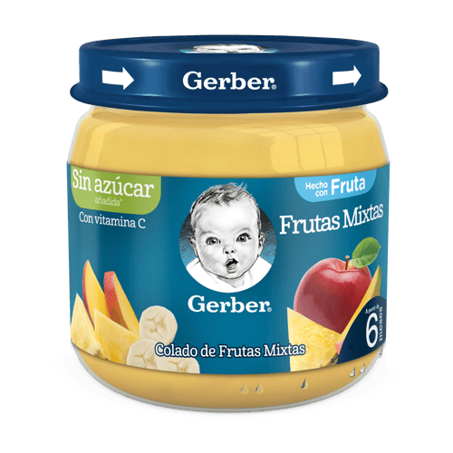 Compota GERBER® Frutas Mixtas sin azúcar 113g