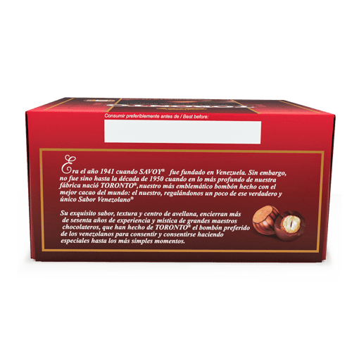 TORONTO® Avellanas Cubiertas con Chocolate Display 36 Unidades de 9 g