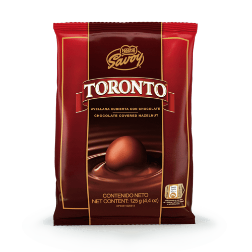 TORONTO® Avellanas Cubiertas con Chocolate Bolsa 125 g