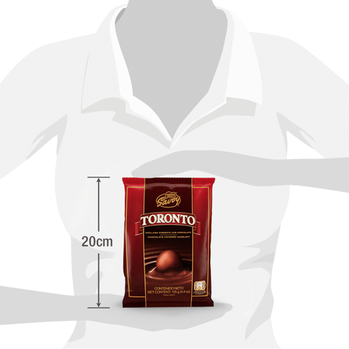TORONTO® Avellanas Cubiertas con Chocolate Bolsa 125 g