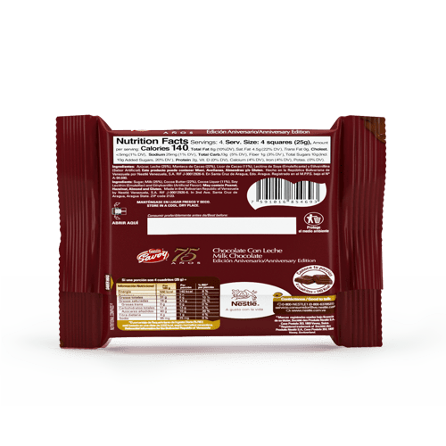 SAVOY® 75 Aniversario Chocolate con Leche Edición Aniversario 100 g