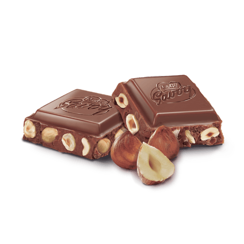 SAVOY® CARRÉ Avellanas Chocolate con Leche y Avellanas 100 g