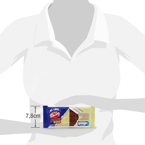 SAVOY® Choco Dúo Chocolate con Leche y Chocolate Blanco 130 g SAVOY® Choco Dúo Chocolate con Leche y Chocolate Blanco 130 g