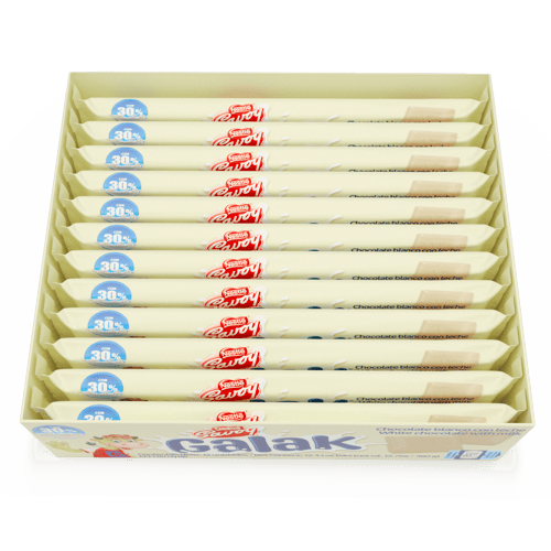 GALAK® Chocolate Blanco Display 12 Unidades de 30 g GALAK® Chocolate Blanco Display 12 Unidades de 30 g