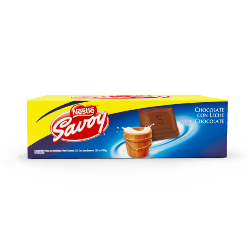 SAVOY® Chocolate con Leche Display 12 Unidades de 30 g