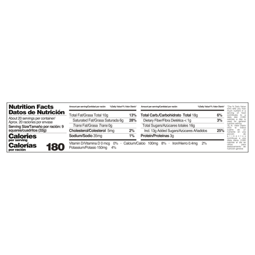 NESTLÉ-SAVOY® Cremosa Navidad Chocolate con Leche Display 9 Unidades de 70 g NESTLÉ-SAVOY® Cremosa Navidad Chocolate con Leche Display 9 Unidades de 70 g