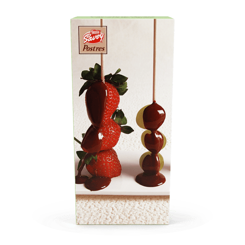 SAVOY® Chocolate de Postres 40% Cacao Display 4 Unidades de 200 g