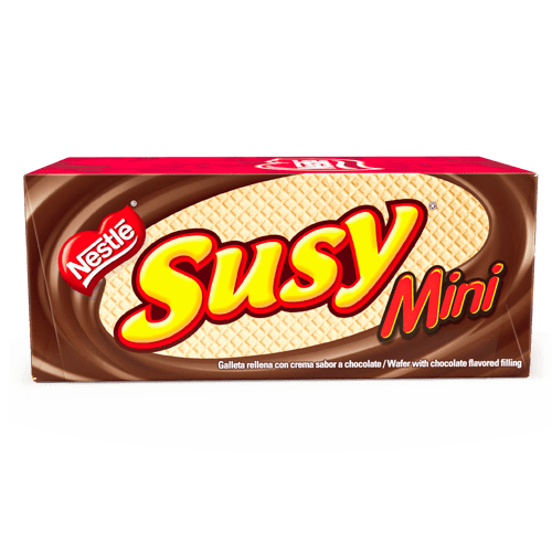 SUSY® Mini Galleta Rellena de Crema Sabor a Chocolate Display 18 Unidades de 25 g