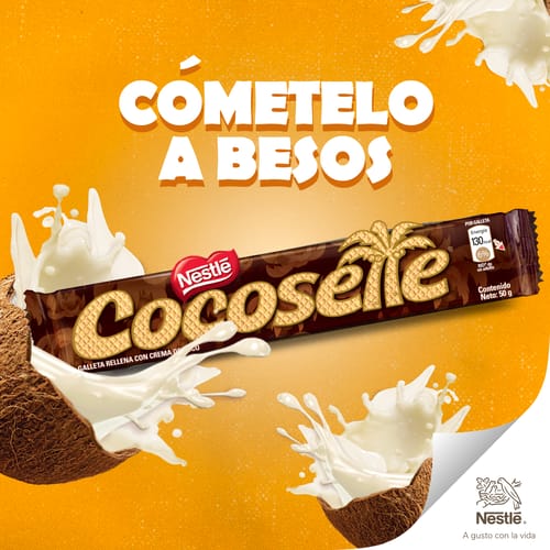 COCOSETTE® Mini Galleta Rellena de Crema de Coco Display 18 Unidades de 25 g