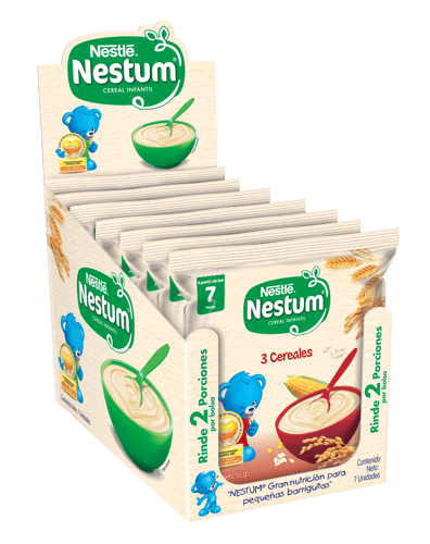 NESTUM® Cereal Infantil de 3 Cereales Display 7 Sobres de 50 g