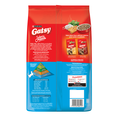Gatsy® Alimento para Gatos Sabor a Pescado, Arroz y Espinaca 20Kg
