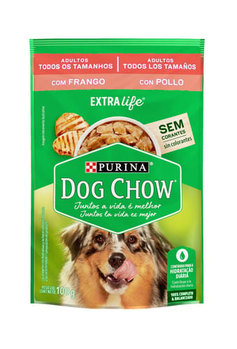 Dog Chow® Alimento húmedo para Perros Adultos Todos los tamaños con Pollo 100g