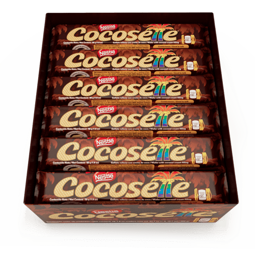 COCOSETTE® Maxi Galleta Rellena de Crema de Coco Display 18 Unidades de 50 g COCOSETTE® Maxi Galleta Rellena de Crema de Coco Display 18 Unidades de 50 g