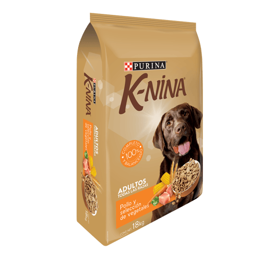 K-NINA® Alimento para Perros Adultos Sabor a Pollo y Selección Vegetales 18 kg