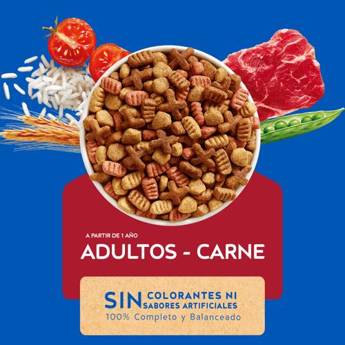 CAT CHOW® Alimento para Gatos Adultos Sabor Carne 1,5 kg