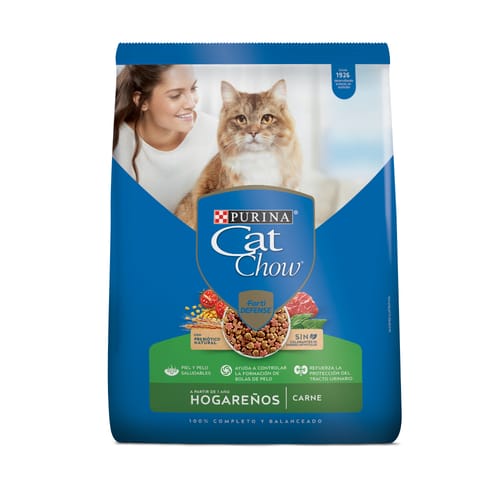 CAT CHOW® Alimento para Gatos Hogareños Sabor a Carne 1,5 kg