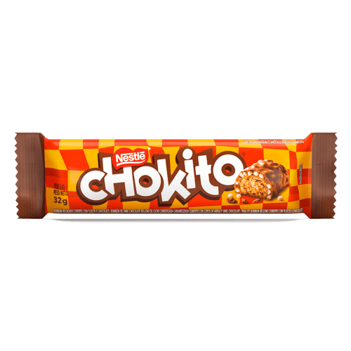 CHOKITO® Bombón Relleno y Cubierto de Copos de Arroz 32 g