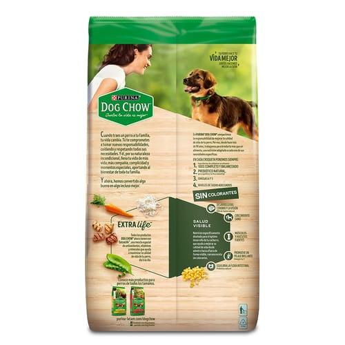 DOG CHOW® Alimento para Perros Cachorros de Todos los Tamaños Sin Colorantes 2kg