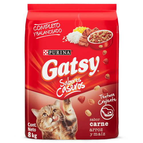 GATSY® Alimento para Gatos Adultos Sabor a Carne, Arroz y Maíz 8 kg GATSY® Alimento para Gatos Adultos Sabor a Carne, Arroz y Maíz 8 kg