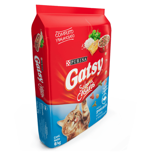 GATSY® Alimento para Gatos Adultos Sabor a Pescado, Arroz y Espinaca 8 kg GATSY® Alimento para Gatos Adultos Sabor a Pescado, Arroz y Espinaca 8 kg