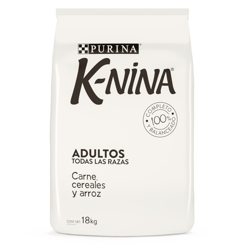 K-NINA® Alimento para Perros Adultos Sabor a Carne, Cereal y Arroz 18 kg