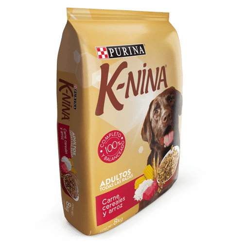 K-NINA® Alimento para Perros Adultos Sabor a Carne, Cereal y Arroz 8 kg K-NINA® Alimento para Perros Adultos Sabor a Carne, Cereal y Arroz 8 kg