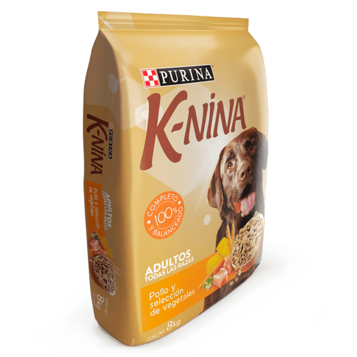 K-NINA® Alimento para Perros Adultos Sabor a Pollo y Selección Vegetales 8 kg