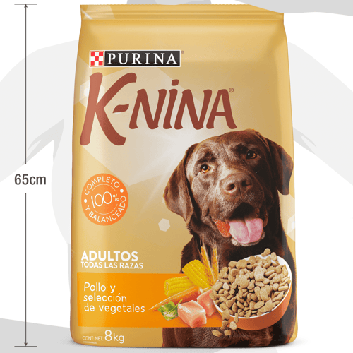 K-NINA® Alimento para Perros Adultos Sabor a Pollo y Selección Vegetales 8 kg