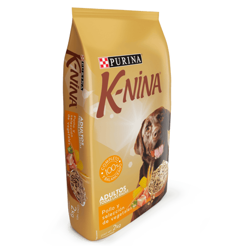 K-NINA® Alimento para Perros Adultos Sabor a Pollo y Selección Vegetales 2 kg