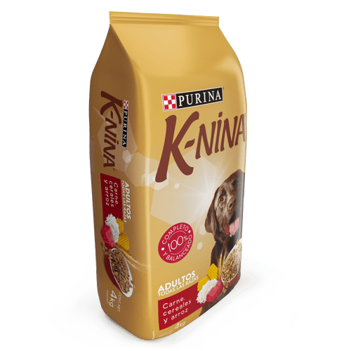 K-NINA® Alimento para Perros Adultos Sabor a Carne, Cereal y Arroz 4 kg