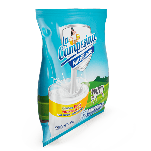 LA CAMPESINA® NutriRinde Alimento a base de leche y sólidos lácteos enriquecido 400g