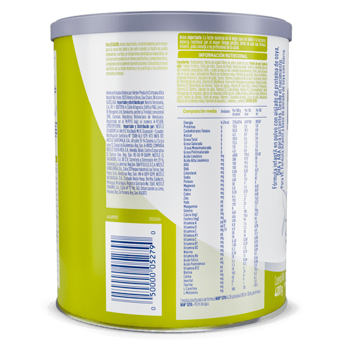 NAN® Soya Fórmula Infantil en Polvo para Lactantes desde el Nacimiento 400 g NAN® Soya Fórmula Infantil en Polvo para Lactantes desde el Nacimiento 400 g