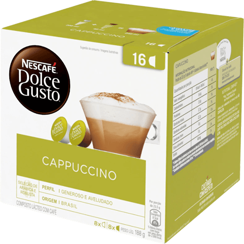 NESCAFÉ® DOLCE GUSTO Cappuccino 16 cápsulas NESCAFÉ® DOLCE GUSTO Cappuccino 16 cápsulas