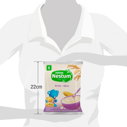 NESTUM® Cereal Infantil de Arroz Maíz Enriquecido con Vitaminas y Minerales 225 g