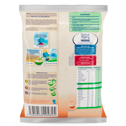 NESTUM® Cereal Infantil de Trigo Miel Enriquecido con Vitaminas y Minerales 225 g
