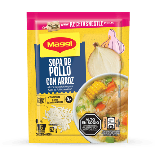 MAGGI® Sopa de Pollo con Arroz Mezcla Deshidratada 62 g