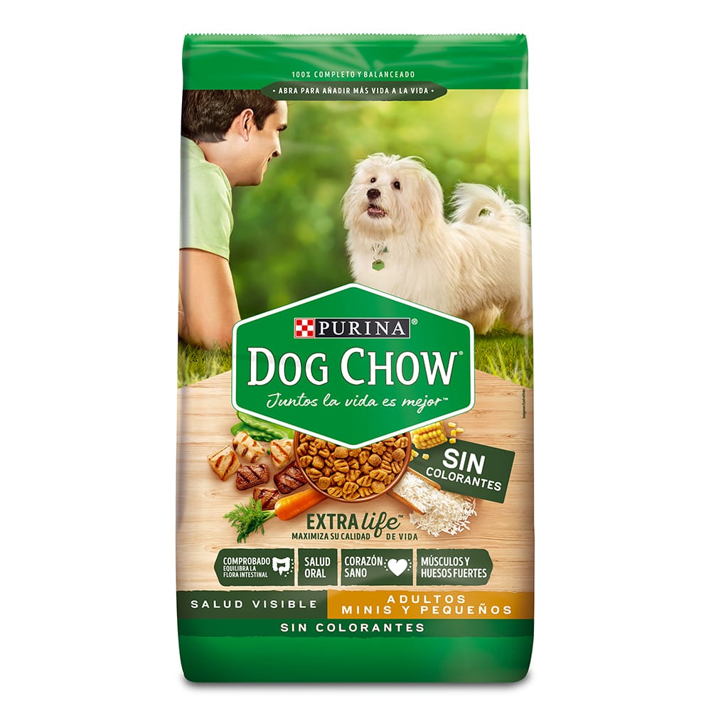 CHOW® Alimento Perros Adultos Minis Pequeños Colorantes 2 kg
