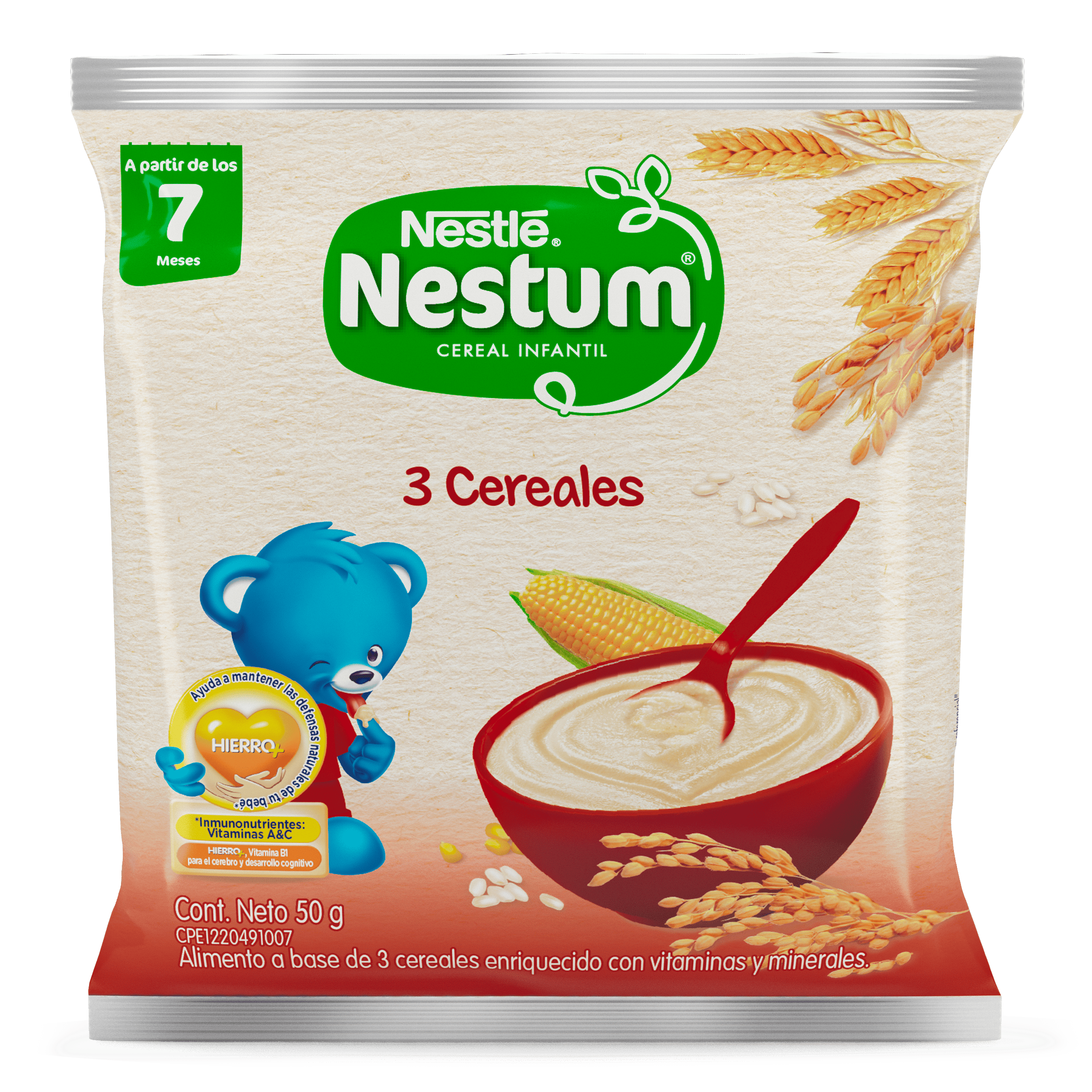 NESTUM® 3 Cereales Infantil con Vitaminas y Minerales 50 g