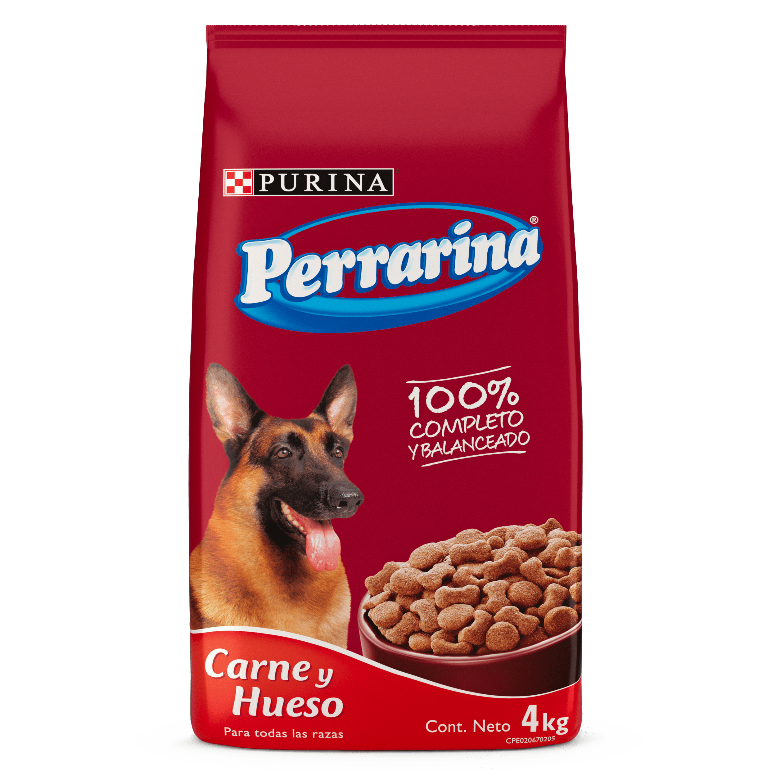 Individualidad zoo papel PERRARINA® Alimento para Perros Adultos Sabor a Carne y Hueso 4 kg